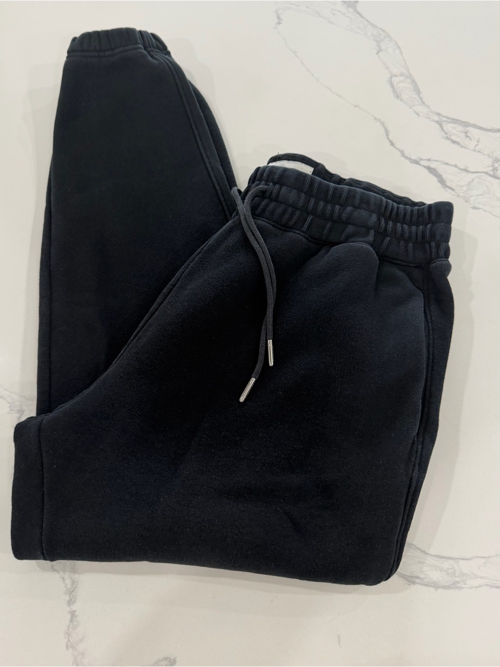 Abercrombie & Fitch Soft A&F Fleece Relaxed Sweatpants Men's Medium Black